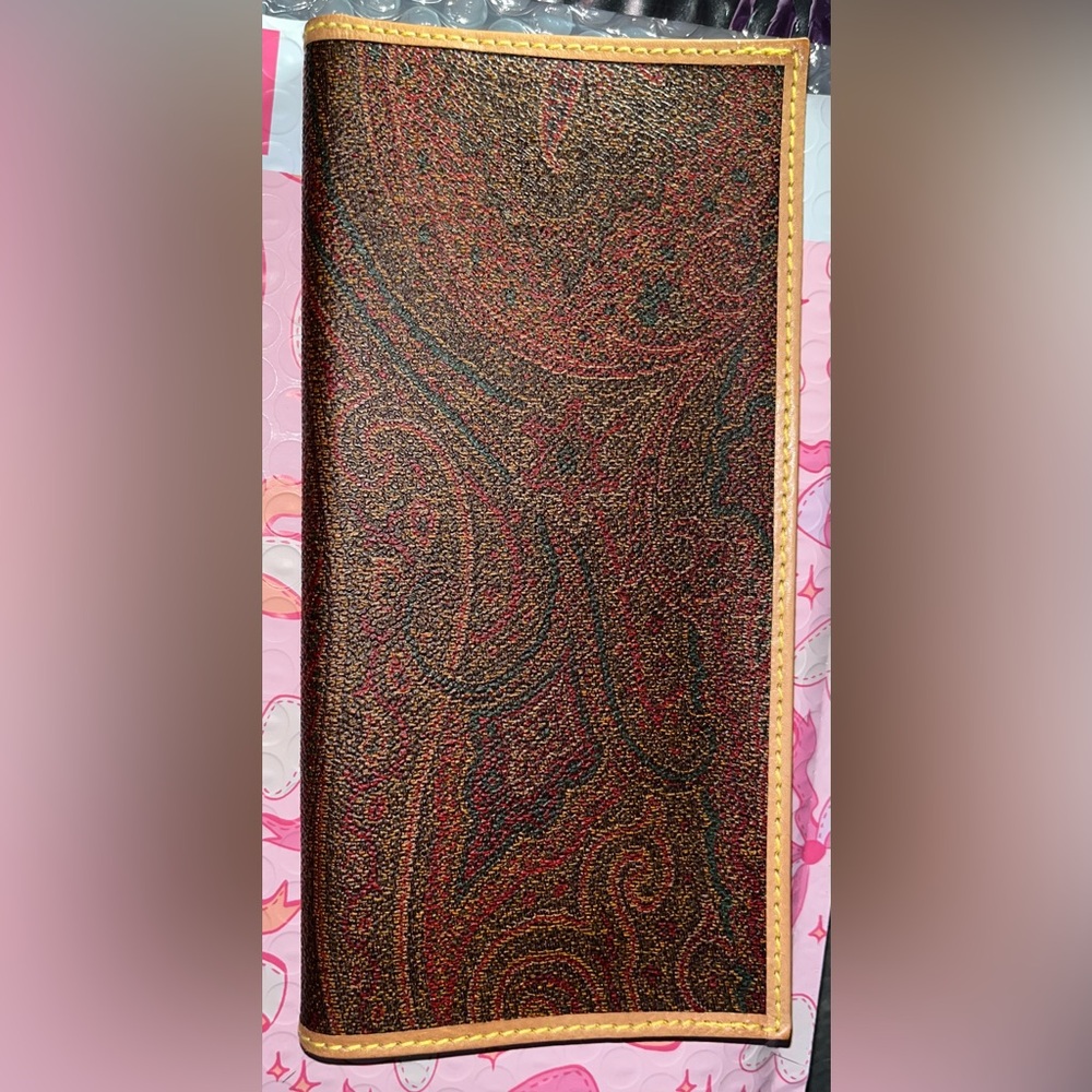 Etro NWOT Vintage Paisley LONG Wallet!!